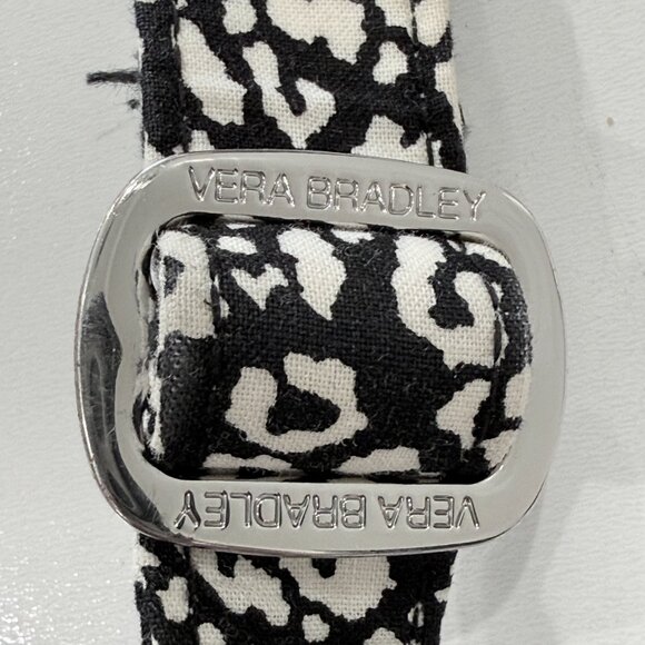 Vera Bradley Black and White Camocat Pattern Crossbody Purse Retired - Picture 9 of 9
